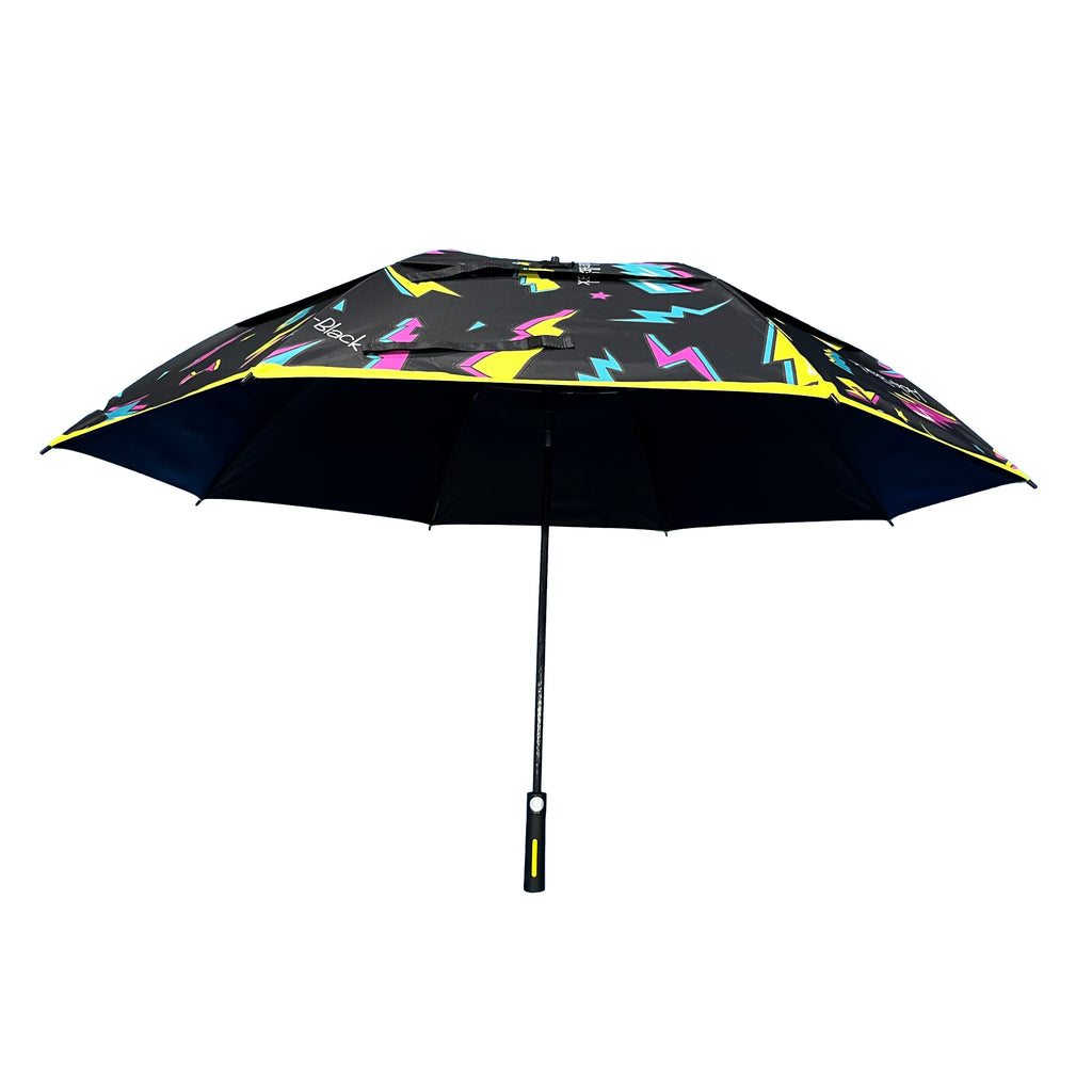 Parapluie de golf hole Black Tour double canopy anti uv