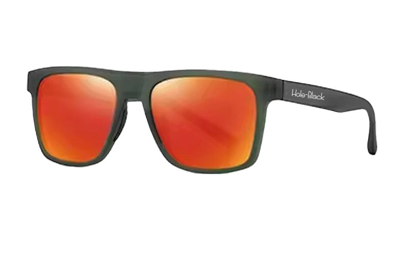 Hole Black Golf Lunettes de soleil Vert Orange noir