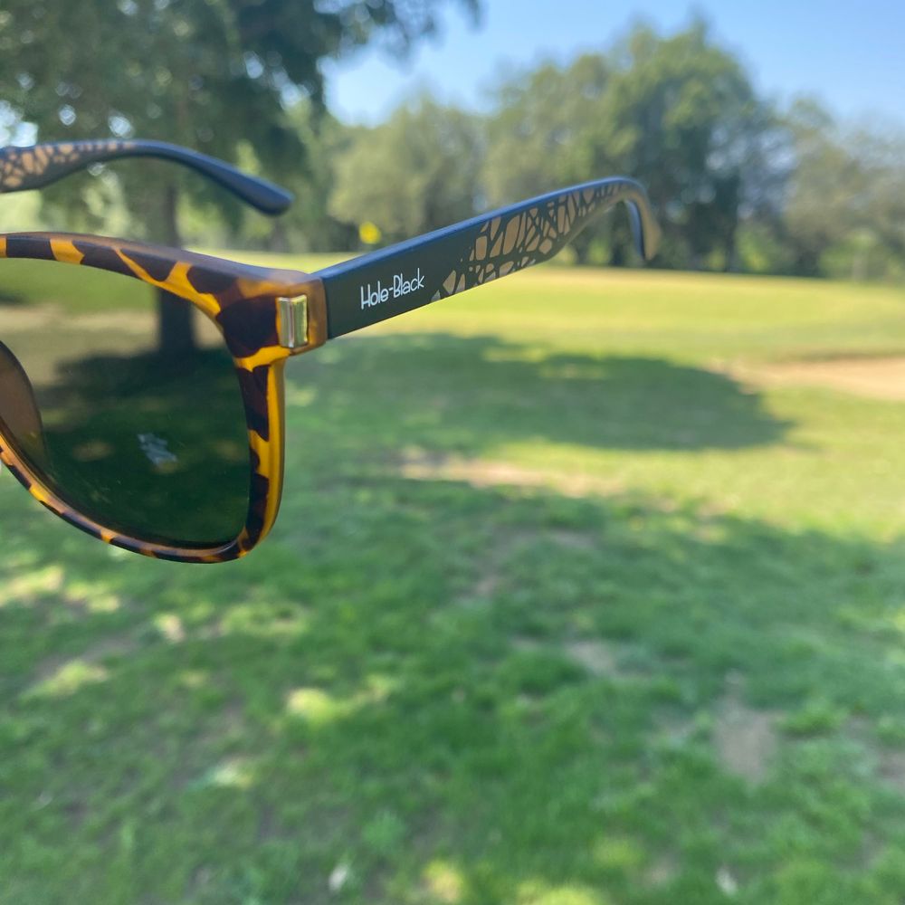 Hole Black Golf Lunettes Polarisées Noire et marron