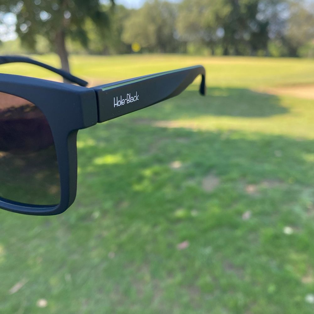 Hole Black Golf Lunettes Polarisées Noir Vert