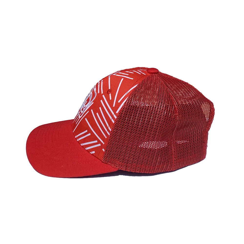 Casquette HB Rouge Golf  Mesh - Red Light