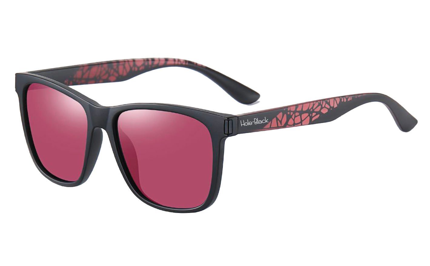 Hole Black Golf Lunettes de soleil Noir Rose