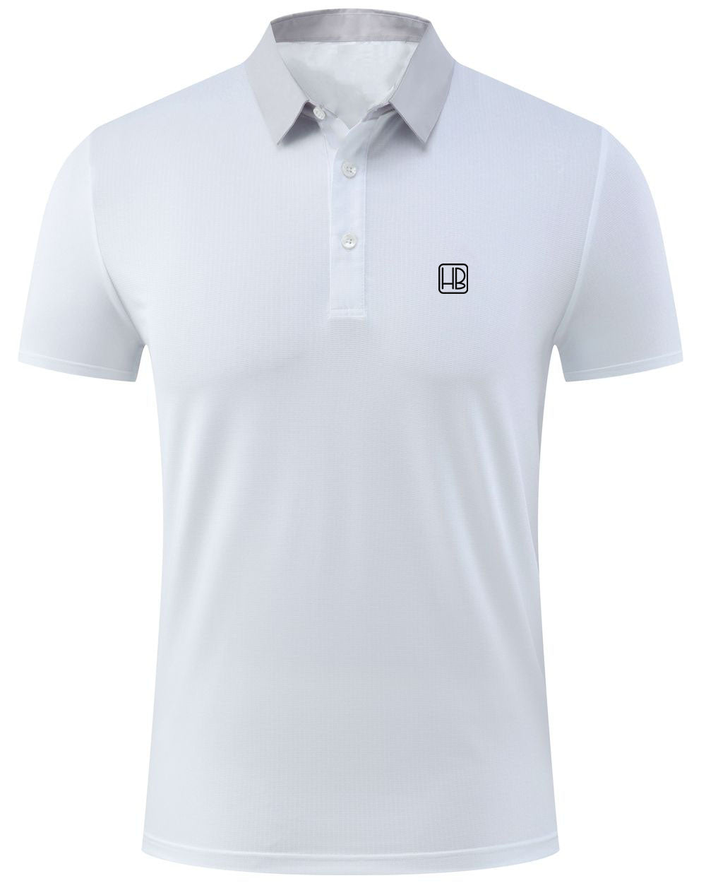 Hole Black Golf Polo Blanc