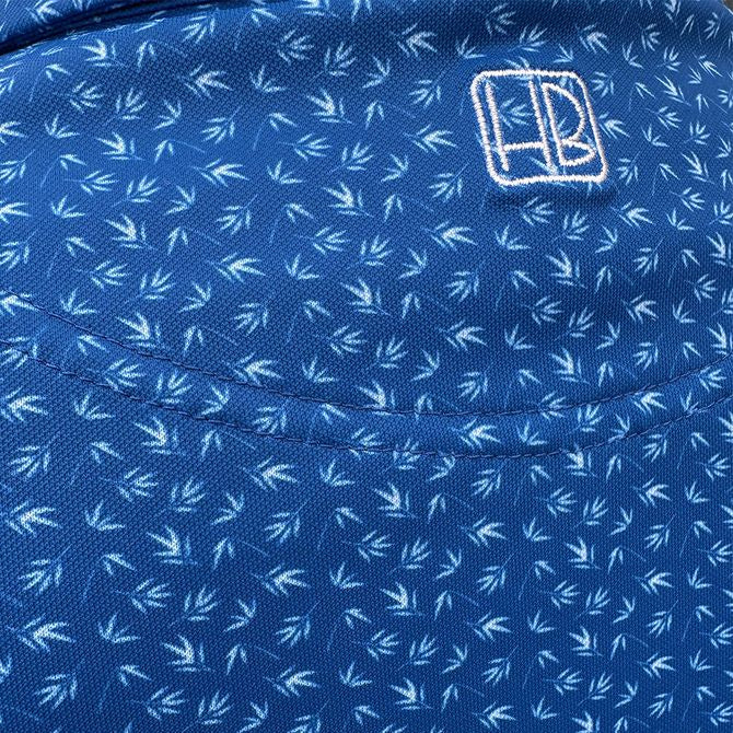 hole black golf polo bleu royal vu de dos