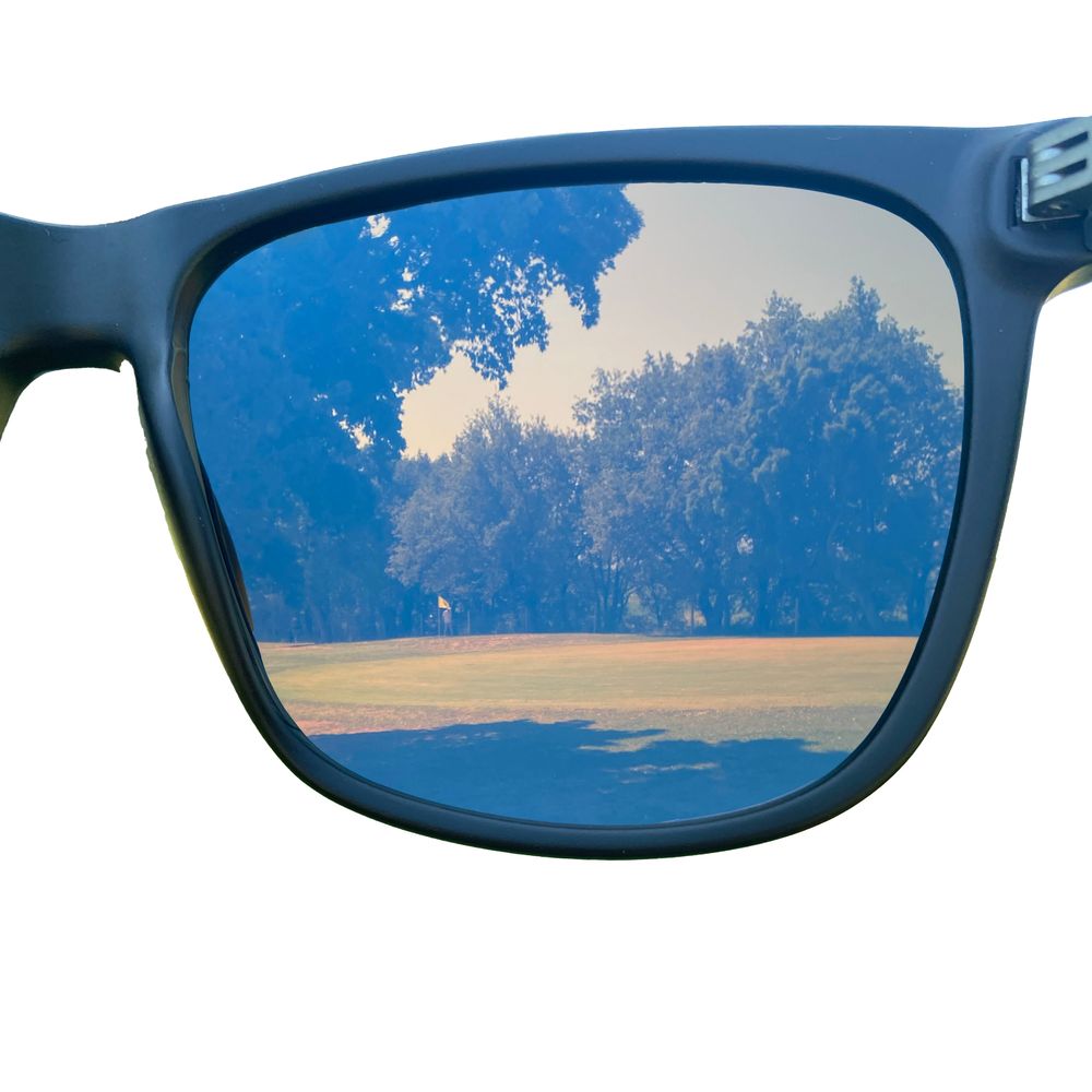 Lunettes de soleil Hole Black Noir Bleu Glace Hole Black Golf