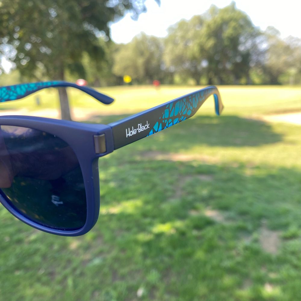 Hole Black Golf Lunettes Polarisées Bleu océan