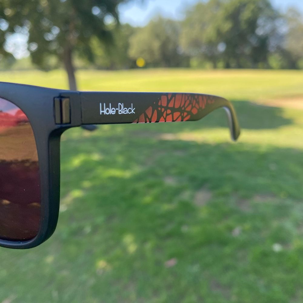 Hole Black Golf Lunettes Polarisées Noir Rose Océan