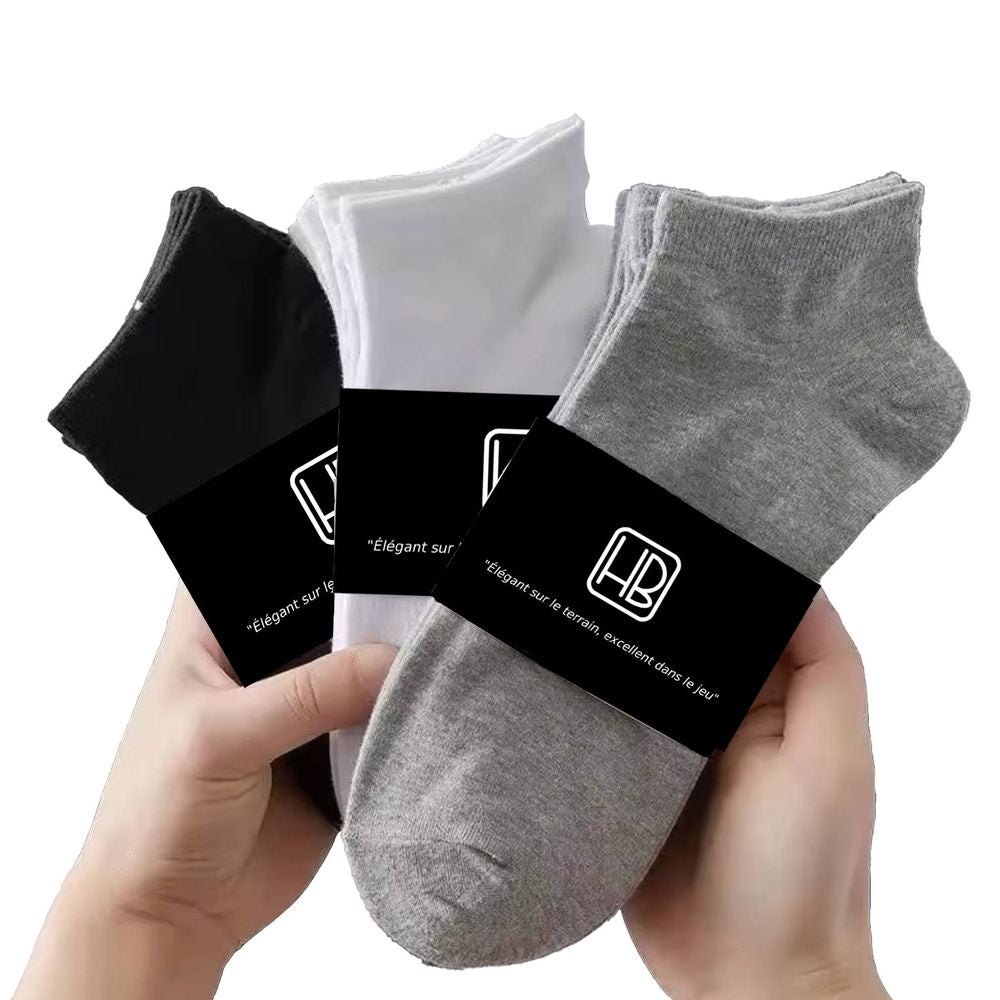 Pack de 3 paires de chaussettes Blanc Gris Noir