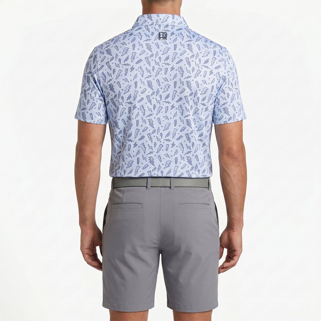 HB Fusion Polo de golf  Homme Eclair Blanc