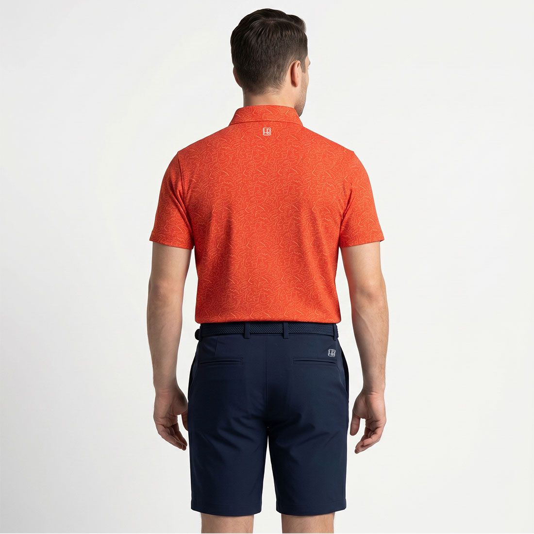 HB Fusion SS26 Polo de golf Homme Formule 1 Rouge