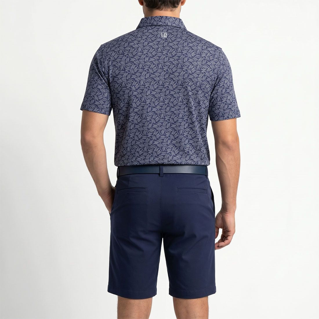 HB Fusion Polo de golf  Homme Marine