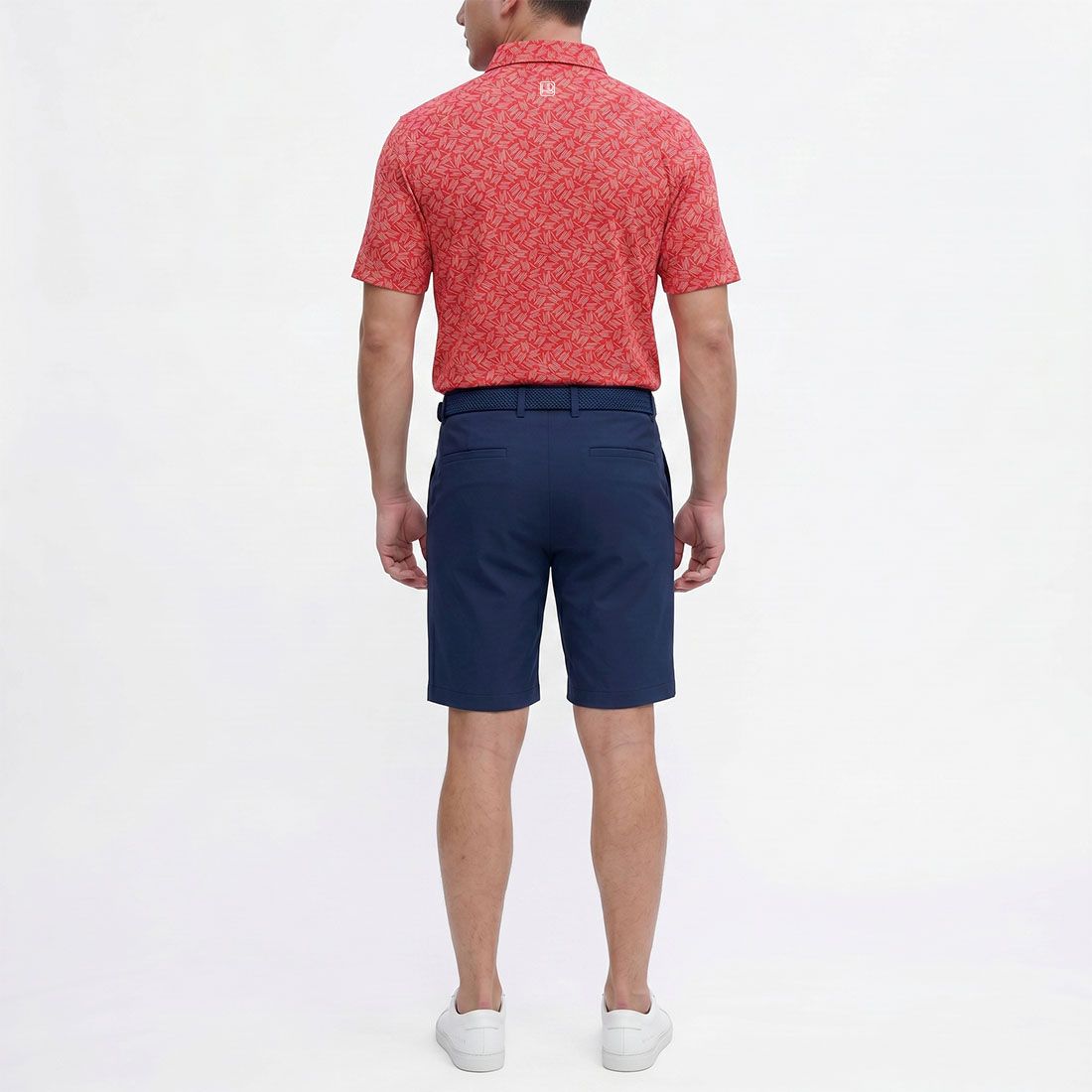 HB Fusion Polo de golf  Homme Rouge