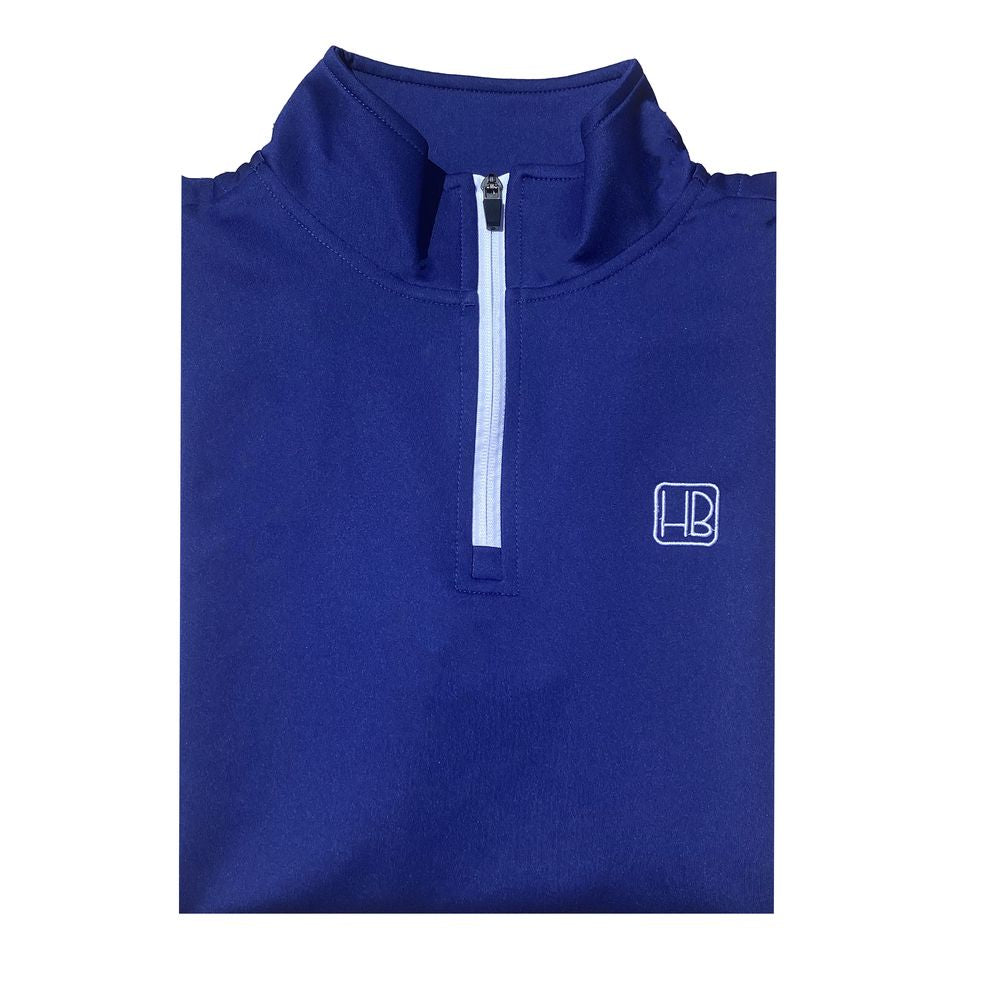 Hole Black Golf Pull de golf Bleu plié