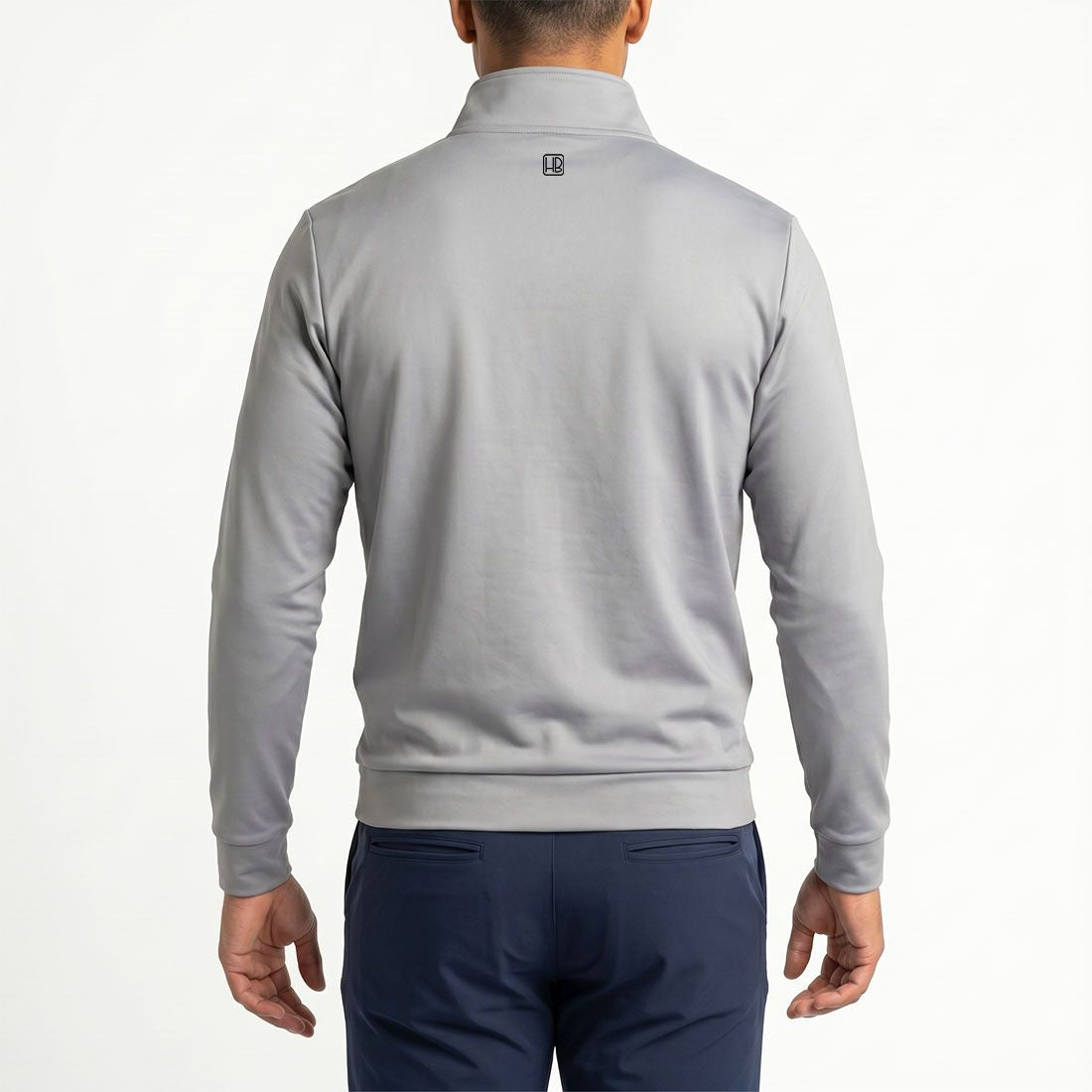 Pull Zip Homme HB Golf - Gris